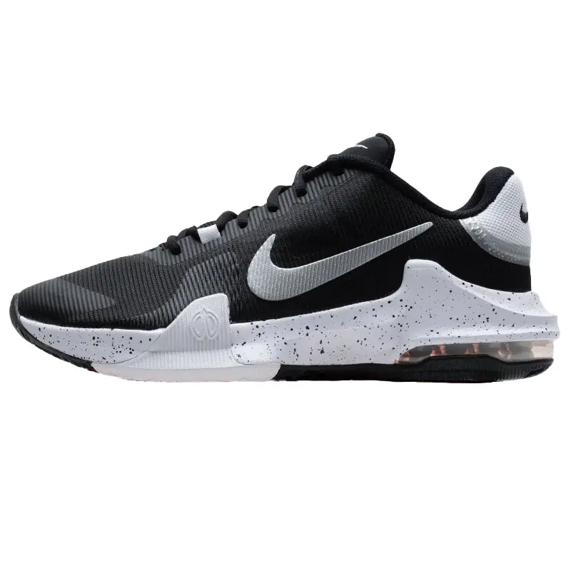 

Nike Кроссовки баскетбольные Air Max Impact 4 Low Top мужские черно-белые, цвет Black White