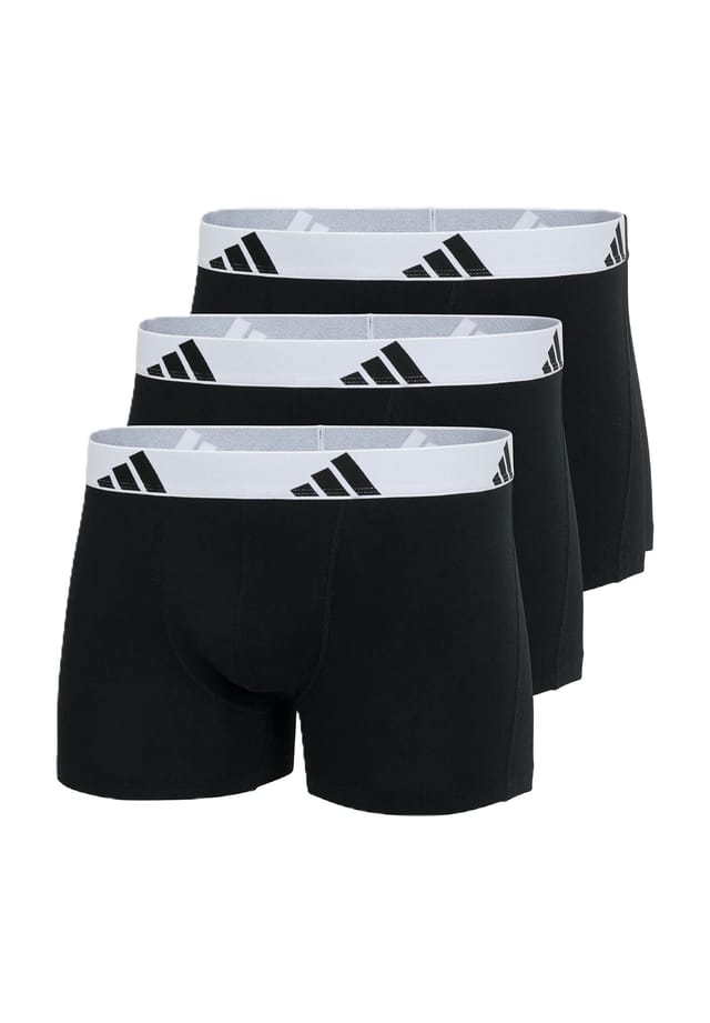 

Короткие хлопковые брюки Active Flex упаковка 3 шт. Adidas, черный