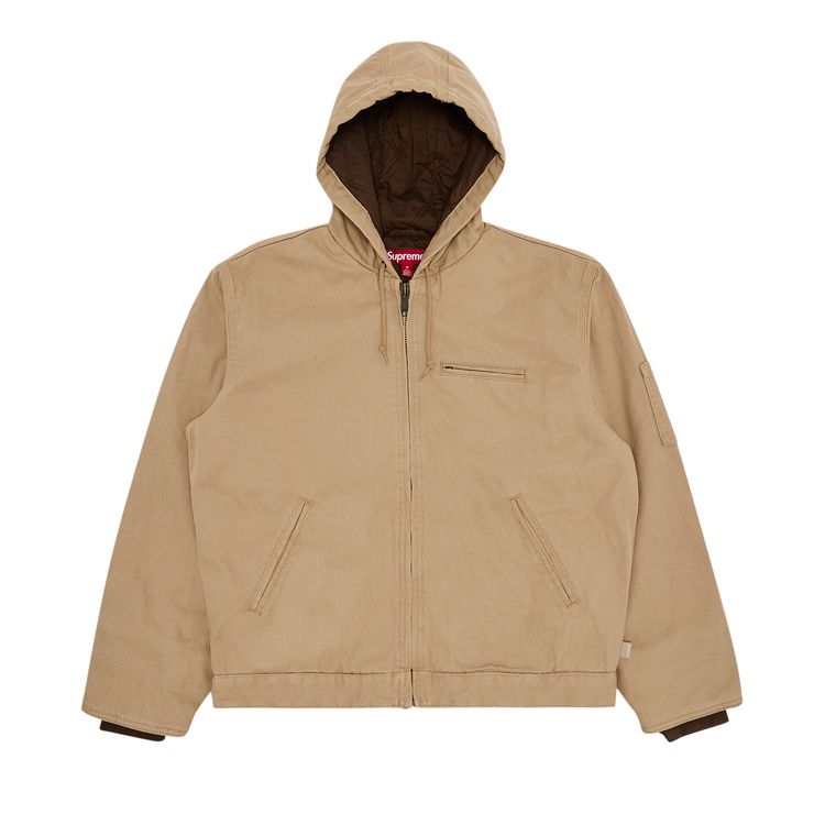 

Куртка Supreme x Thrasher Hooded Work Jacket 'Tan', желто-коричневый