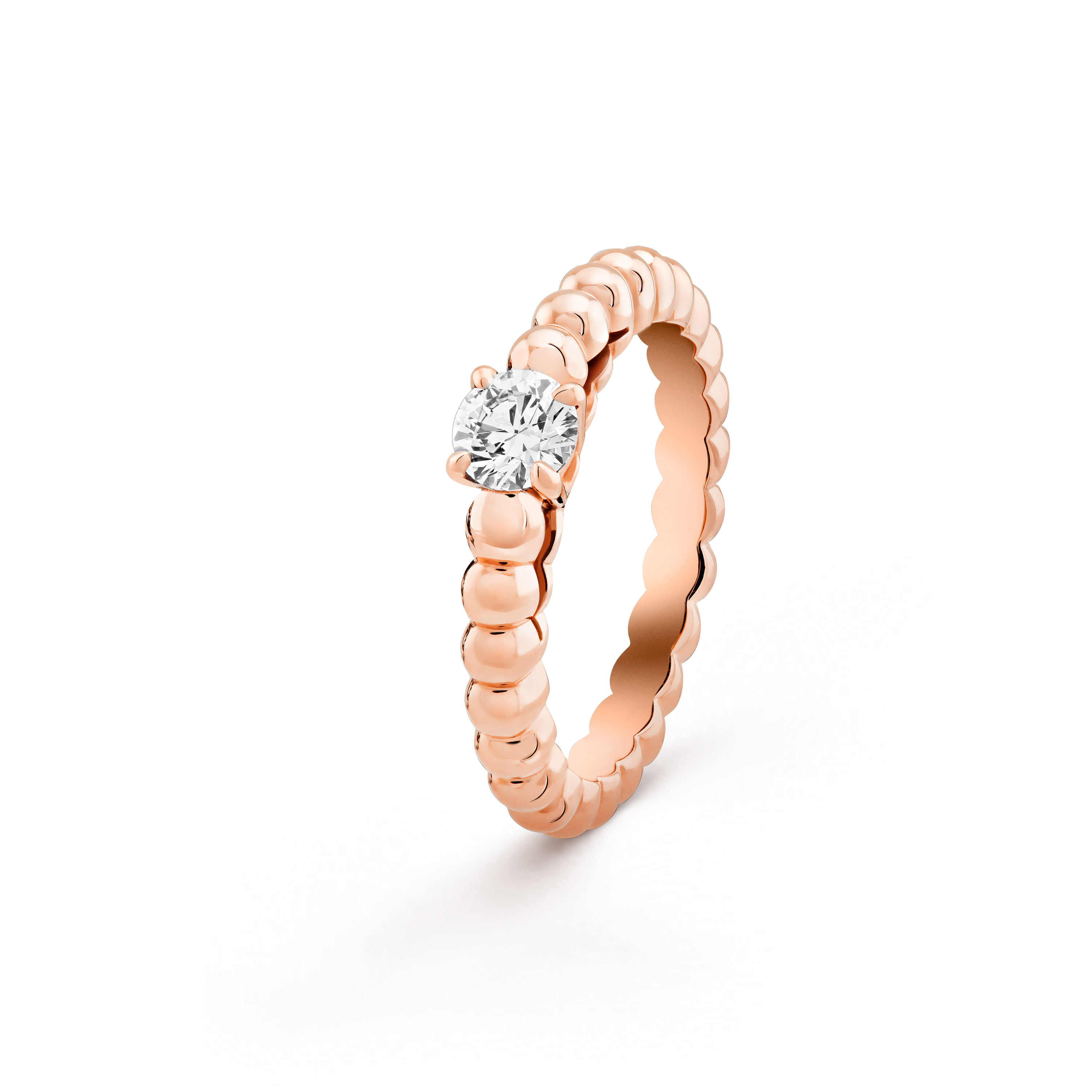 

Кольцо Van Cleef & Arpels Perlée 0.30 ct EVVS2, 18-ct розовое золото, бриллиант
