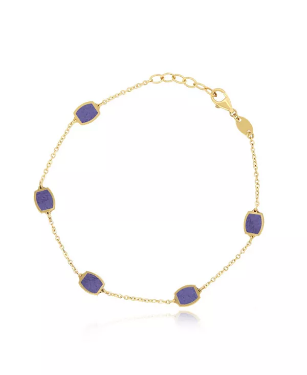 

Браслет с аметистом и иконкой из 14-каратного золота The Lovery, amethyst