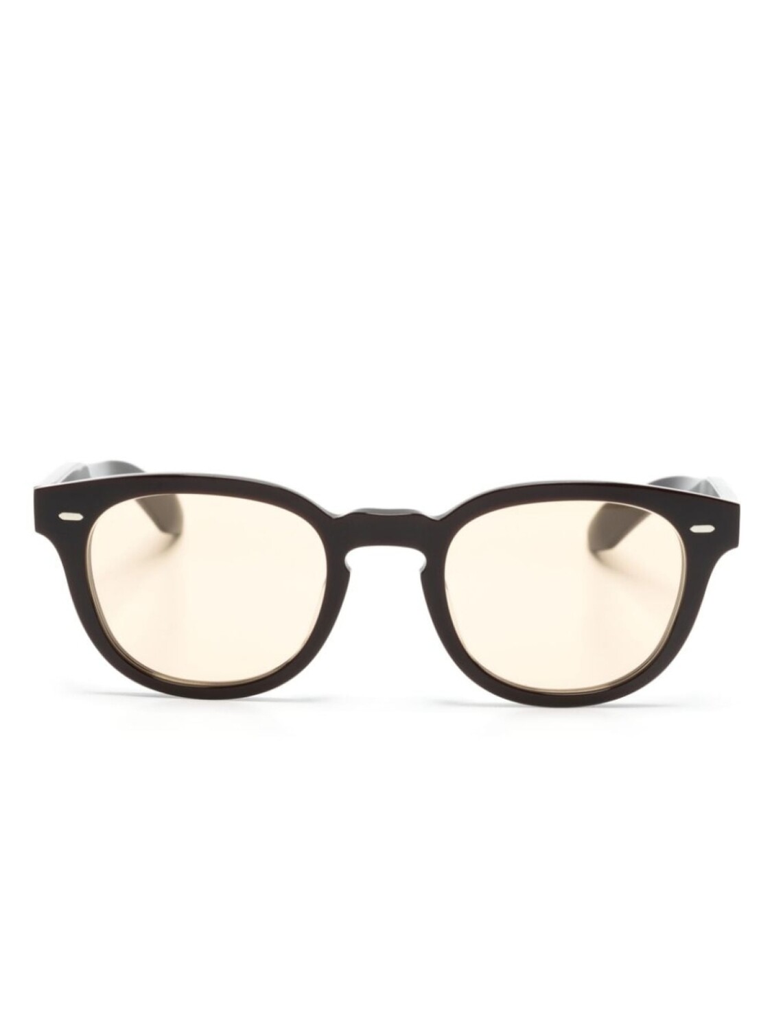 

Oliver Peoples солнцезащитные очки N-01 в геометричной оправе, черный