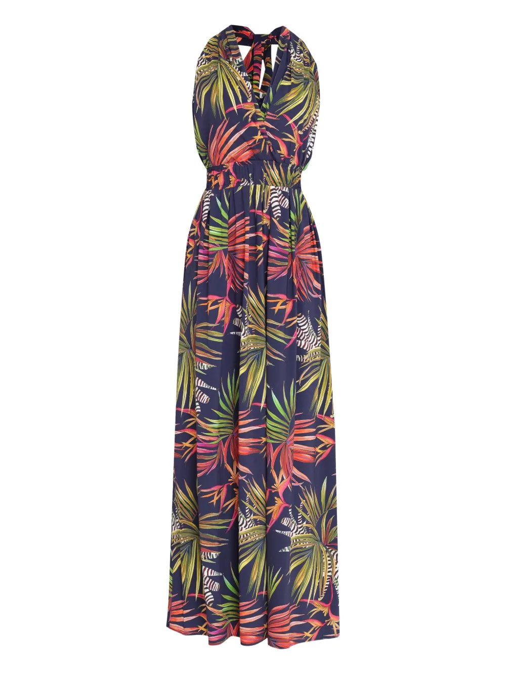 

Платье макси с тропическим принтом Lygia & Nanny, синий