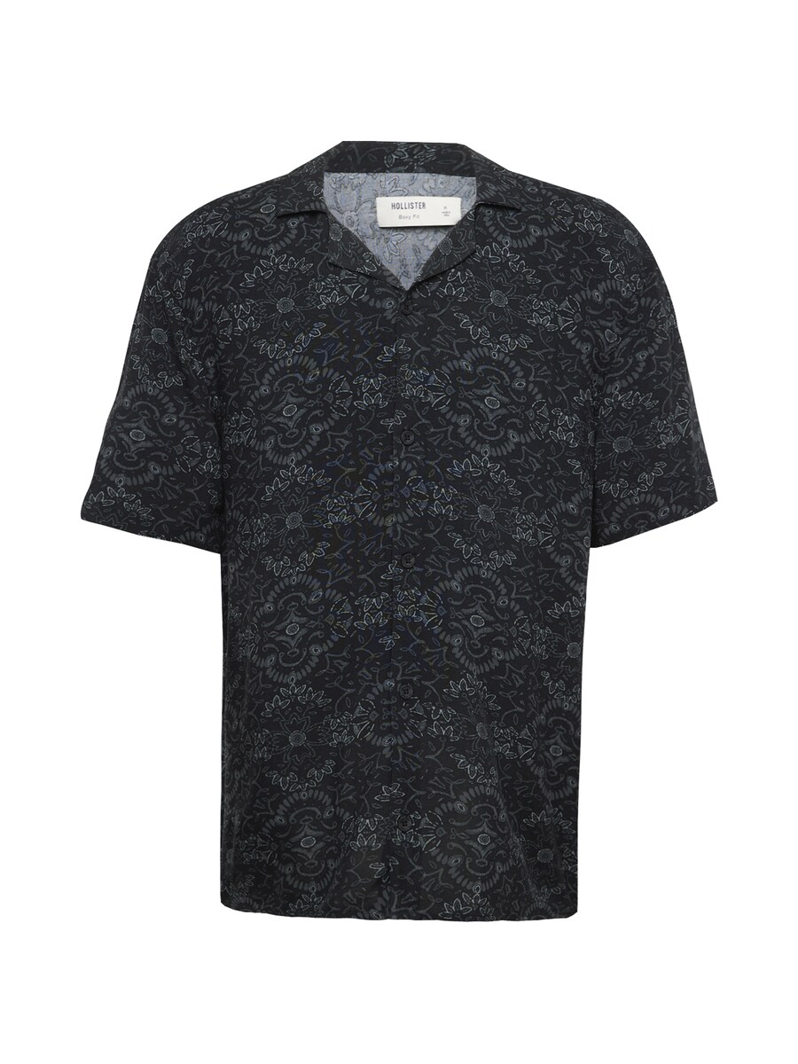 

Повседневная рубашка HOLLISTER Regular fit Button Up Shirt RAYON, черный