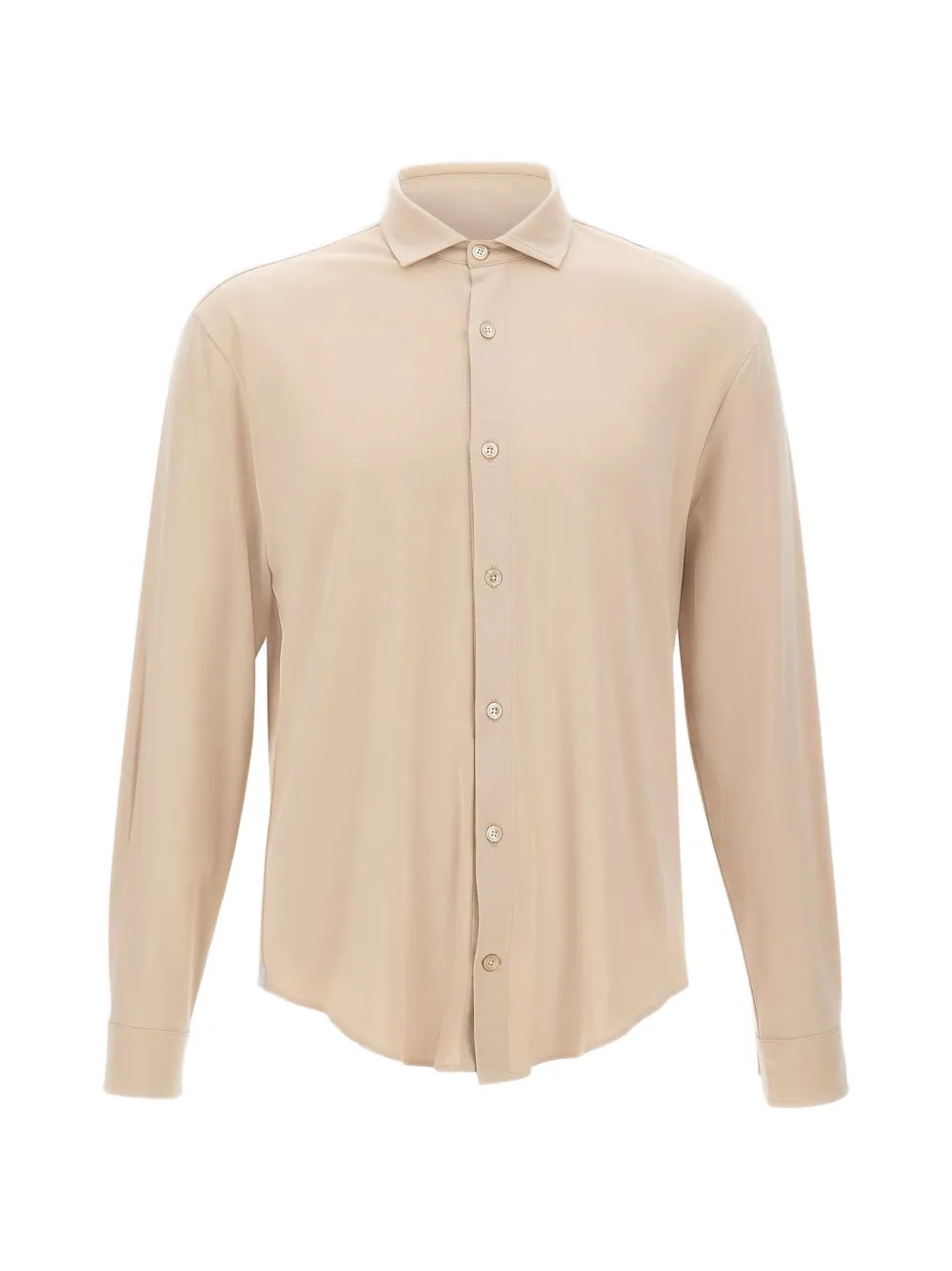 

Рубашка с воротником на две пуговицы Eleventy, бежевый