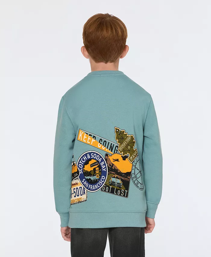Флисовая толстовка с принтом для мальчиков Big Boys SCOTCH & SODA — фото 3