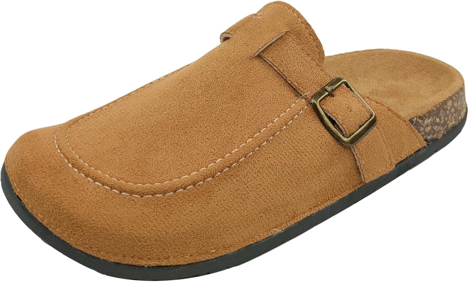 

Женские замшевые сабо LINWIN, кожаные мюли «Картошка», женские сабо для дома и улицы, коричневый