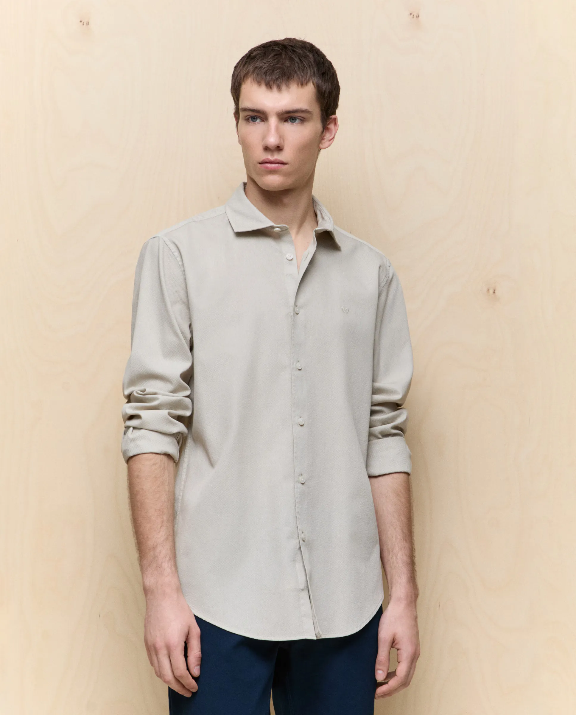 

Мужская рубашка с длинным рукавом garment dyed Easy Wear, цвет 850 Piedra