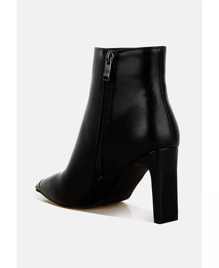Ботинки Orca Metallic Cap Toe из искусственной кожи с металлическим эффектом London Rag, черный — фото 3