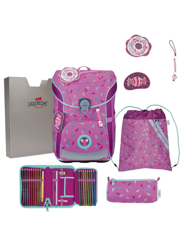 

DerDieDas ErgoFlex Easy - школьный рюкзак, 5 предметов. 950 г (фиолетовый единорог) в цвете Sweet Sprinkles