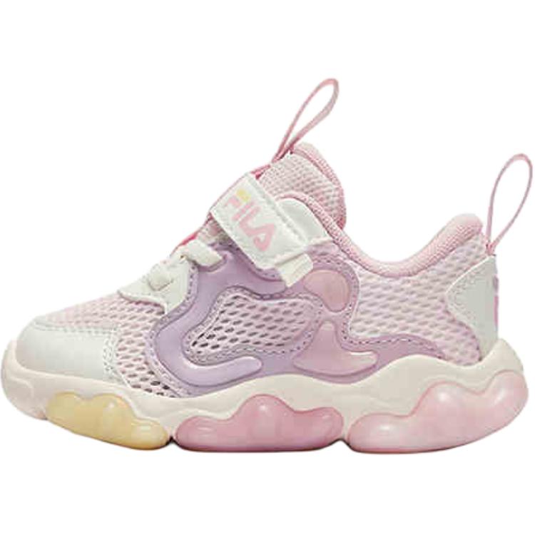 

Нескользящие износостойкие низкие туфли для малышей FILA KIDS, розовый/белый