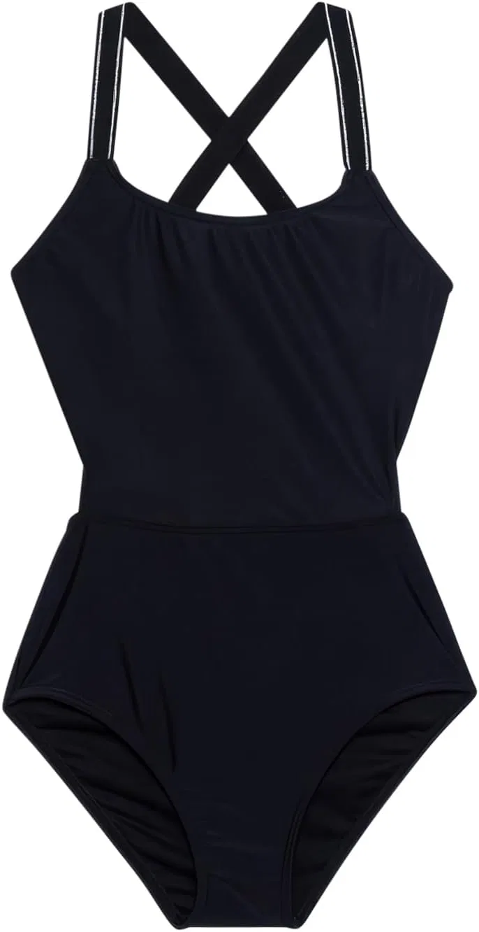 Детский слитный купальник Gottex для девочек Gottex Kids Toddler and Little Girls с сердечками, черный, разноцветный