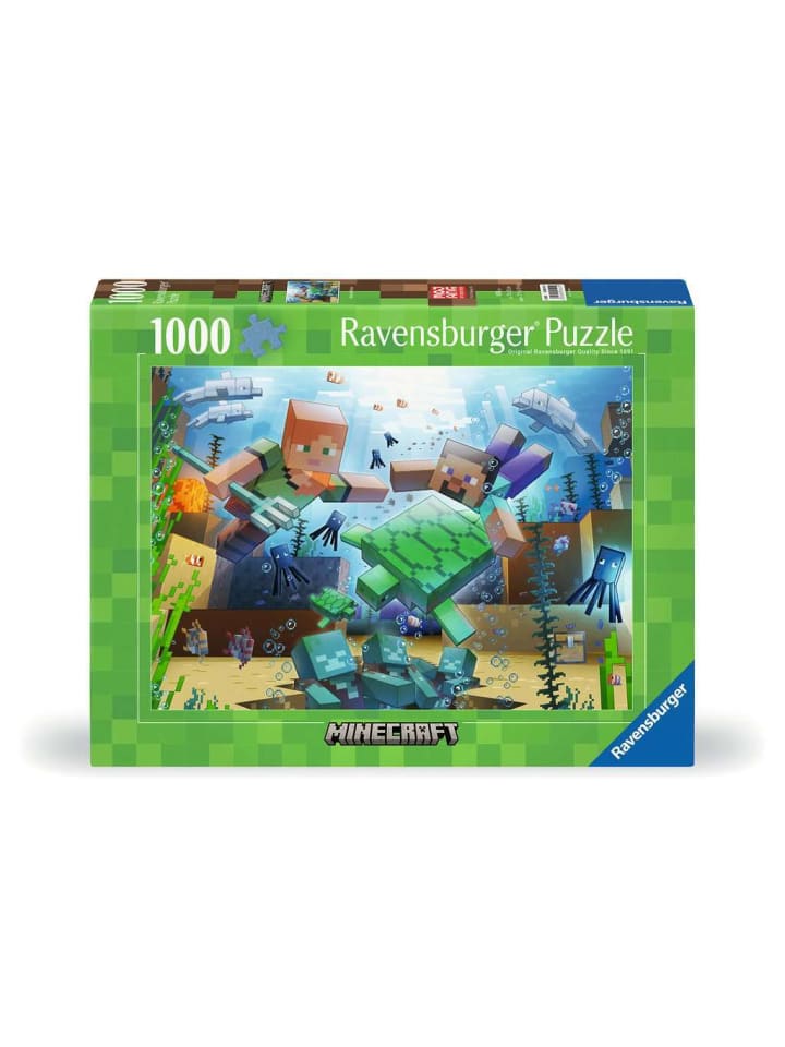 

Мозаичный пазл Ravensburger Minecraft из 1000 деталей с красочным рисунком