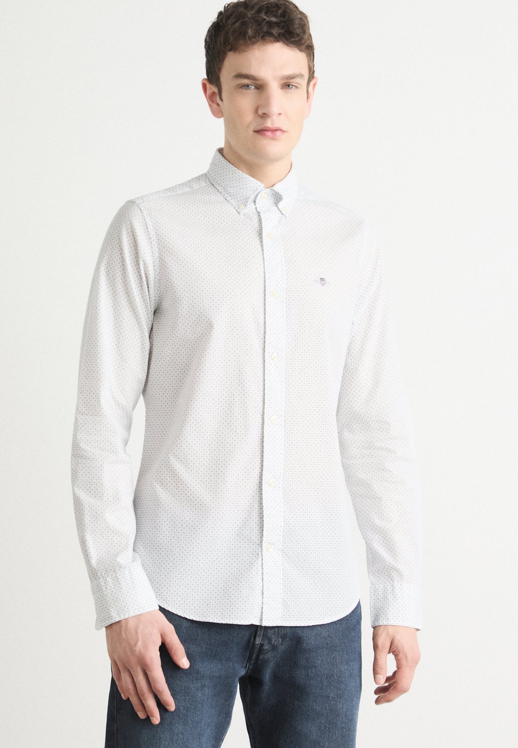 

Рубашка MICRO PRINT SHIRT GANT, молочный