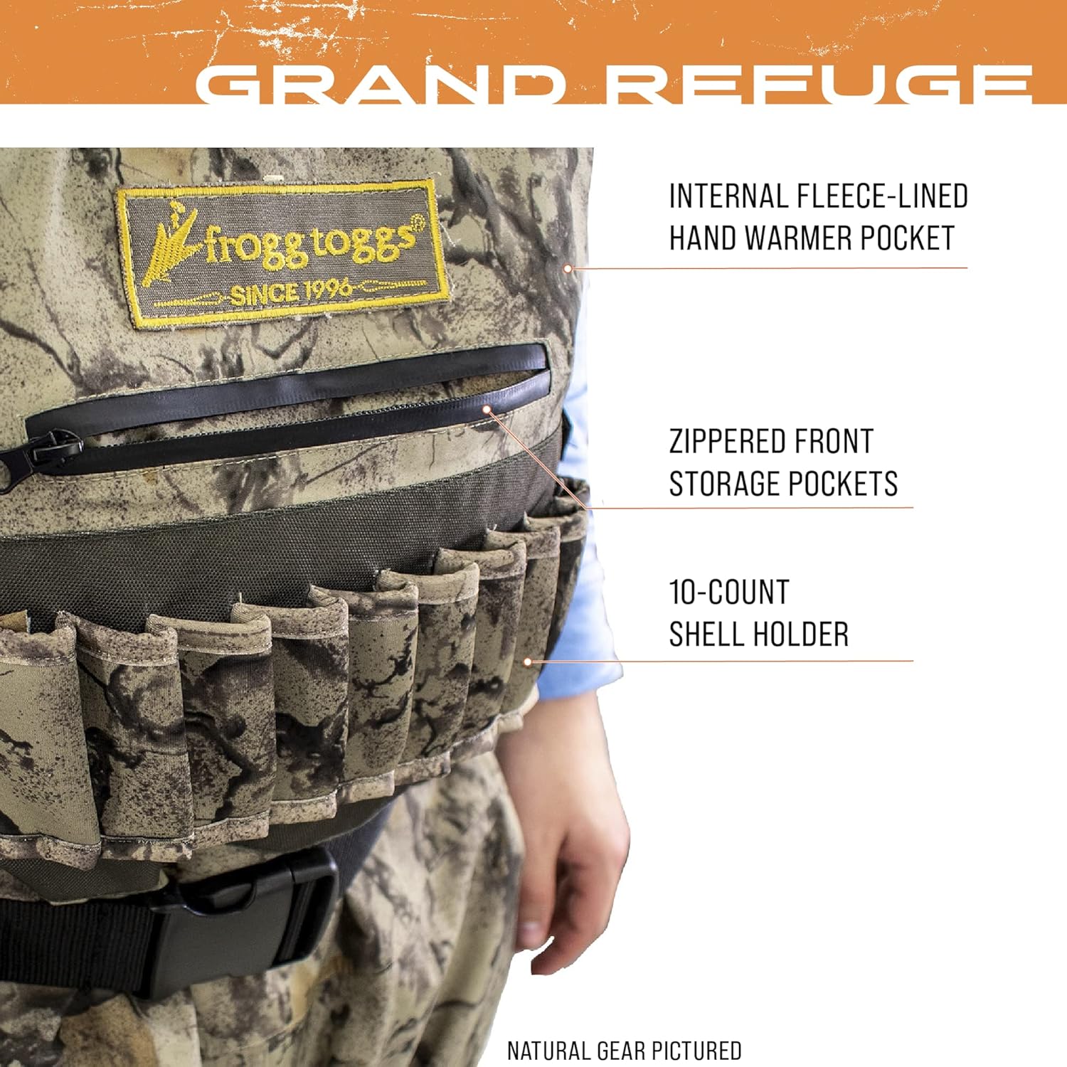 Водонепроницаемые забродные сапоги FROGG TOGGS Grand Refuge 3.0 для мужчин с съемной утепляющей подкладкой для охоты — фото 4