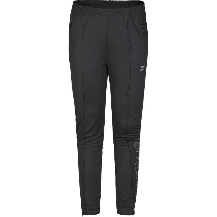 Спортивные брюки с цветочным принтом Adidas Originals Black