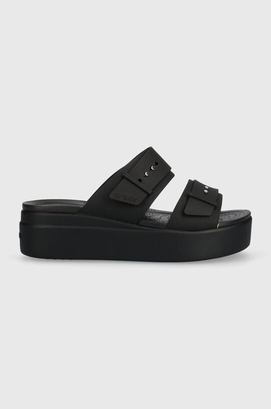 

Шлепанцы Brooklyn на низкой танкетке Crocs, черный