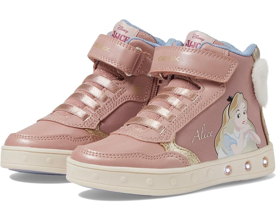 

Кроссовки Geox Kids J Skylin Girl, цвет Light Rose/Platinum