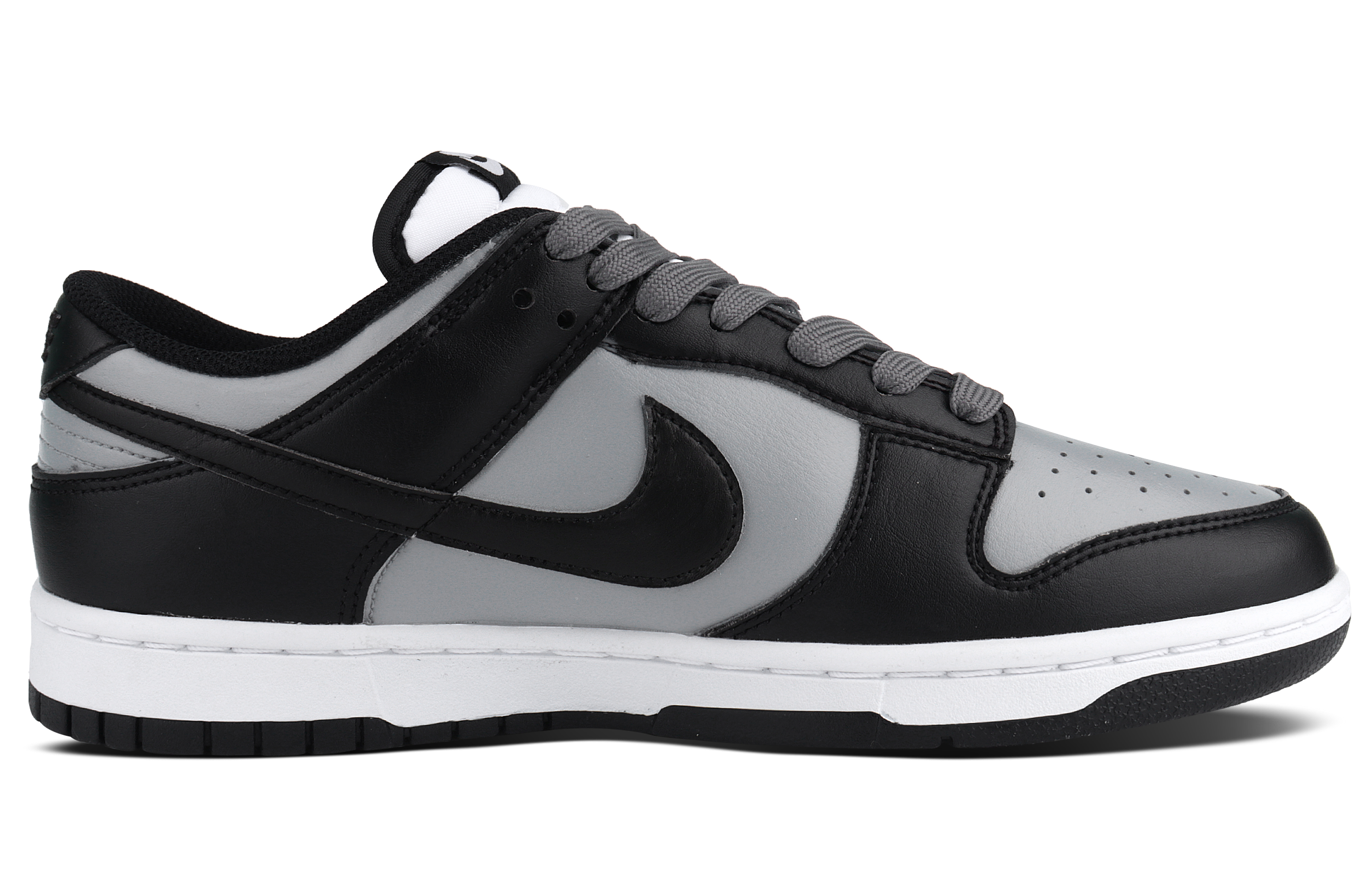 Nike кроссовки для скейтбординга Dunk Abrasion Resistant низкие Unisex черные белые серые — фото 3