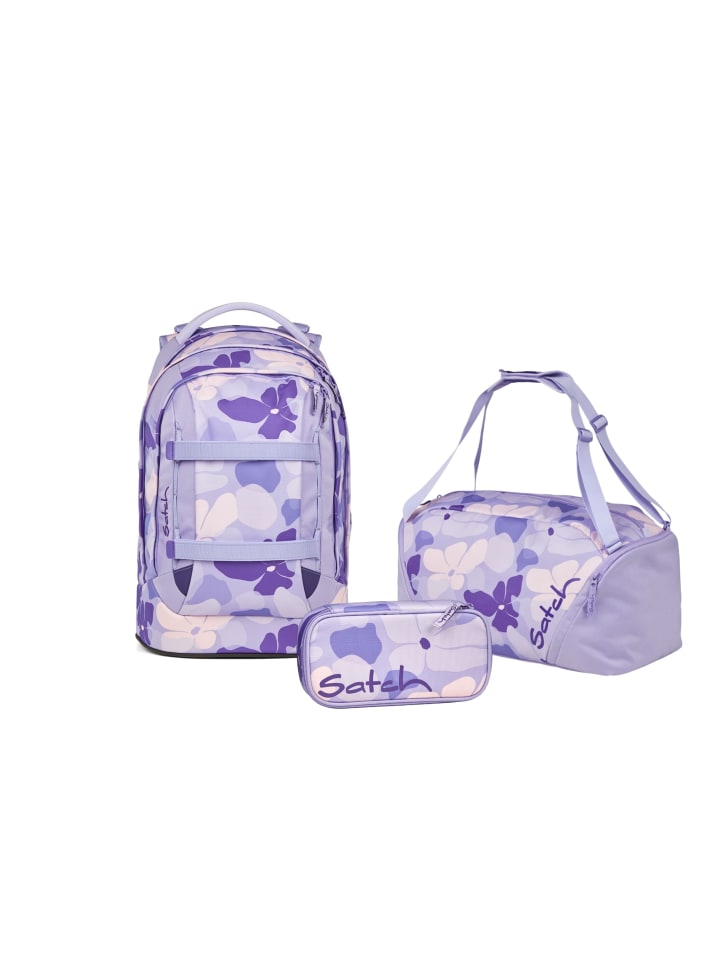 

Satch Набор школьных рюкзаков «Сиреневый цветок», 3 предмета, сиреневый цвет