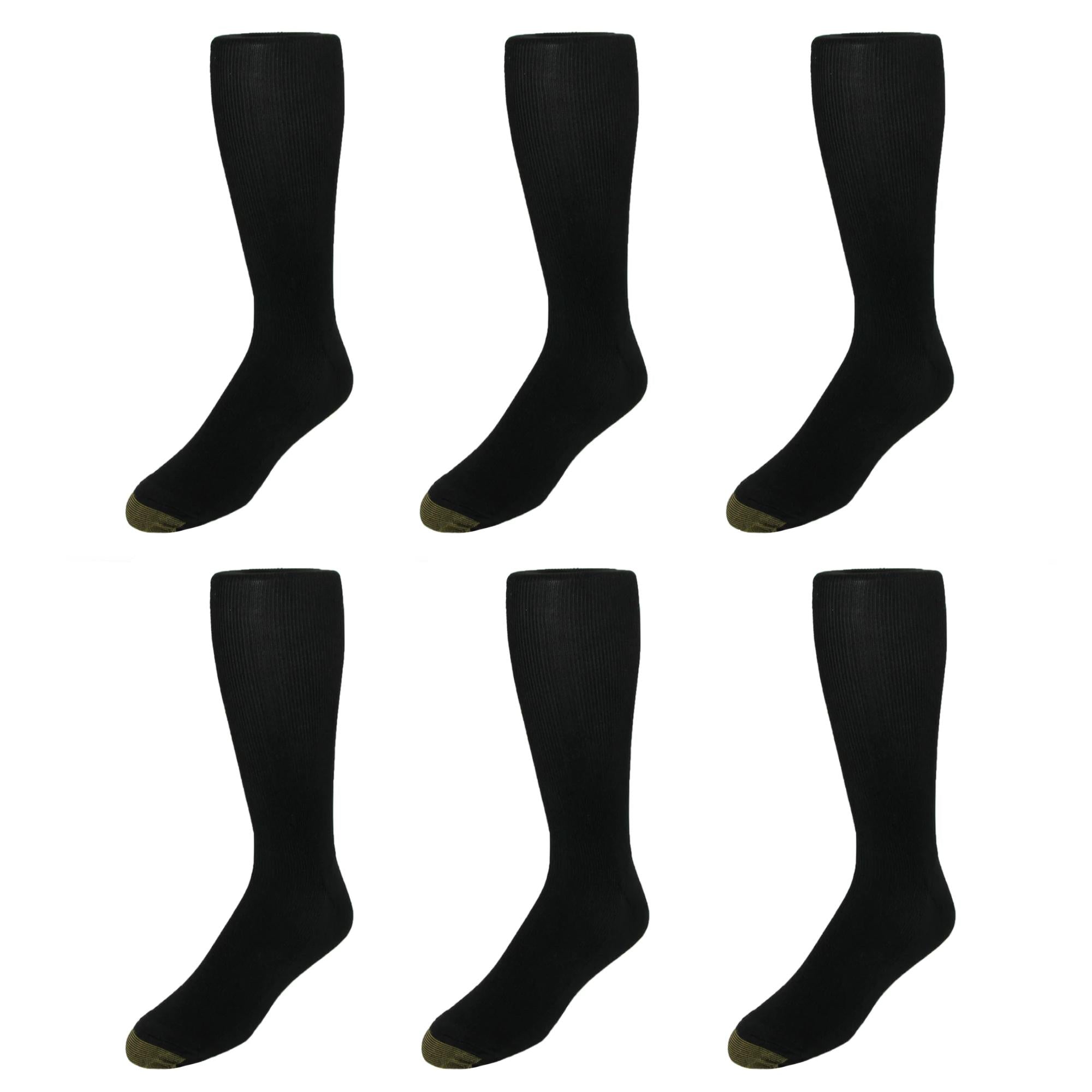 

Мужские носки Metropolitan Moisture Control OTC (6 шт. в упаковке) Gold Toe, черный
