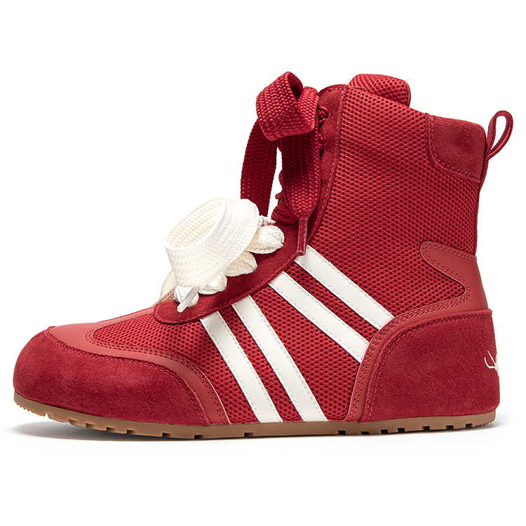 MIO Женские ботинки на шнуровке коричнево-белые и красно-белые, цвет Red/White Color