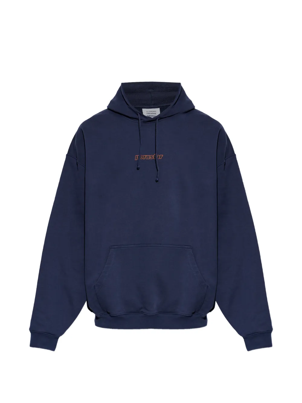Худи с надписью Vetements, синий