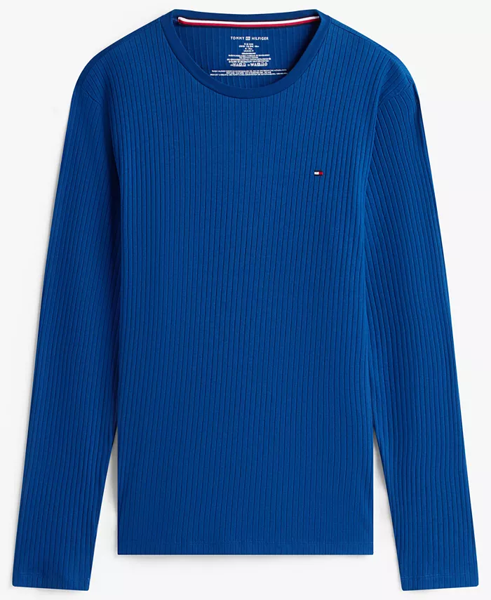 

Мужская пижамная рубашка с длинными рукавами и резинкой Tommy Hilfiger, синий