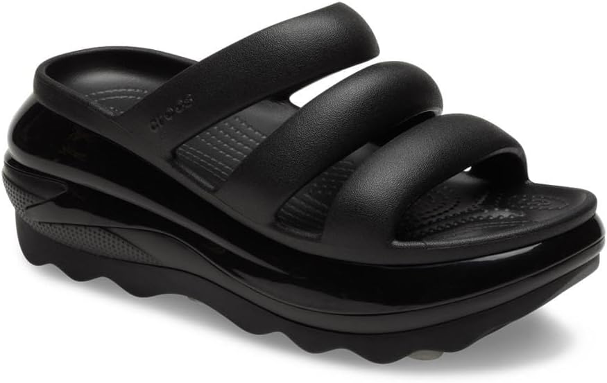Сандалии Crocs Mega Crush Triple Strap унисекс для взрослых, черный — фото 2