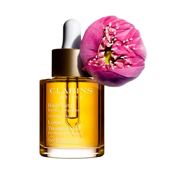 Ребалансирующее масло для лица Huile Lotus Clarins, 30 ml — фото 2