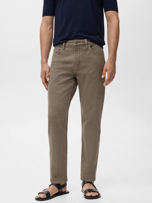 

Джинсы Benc прямого кроя Mango, Dark Green