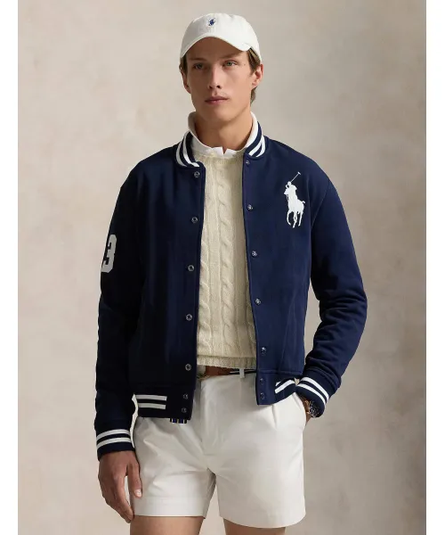 

Бомбер Regular fit Polo Ralph Lauren, синий