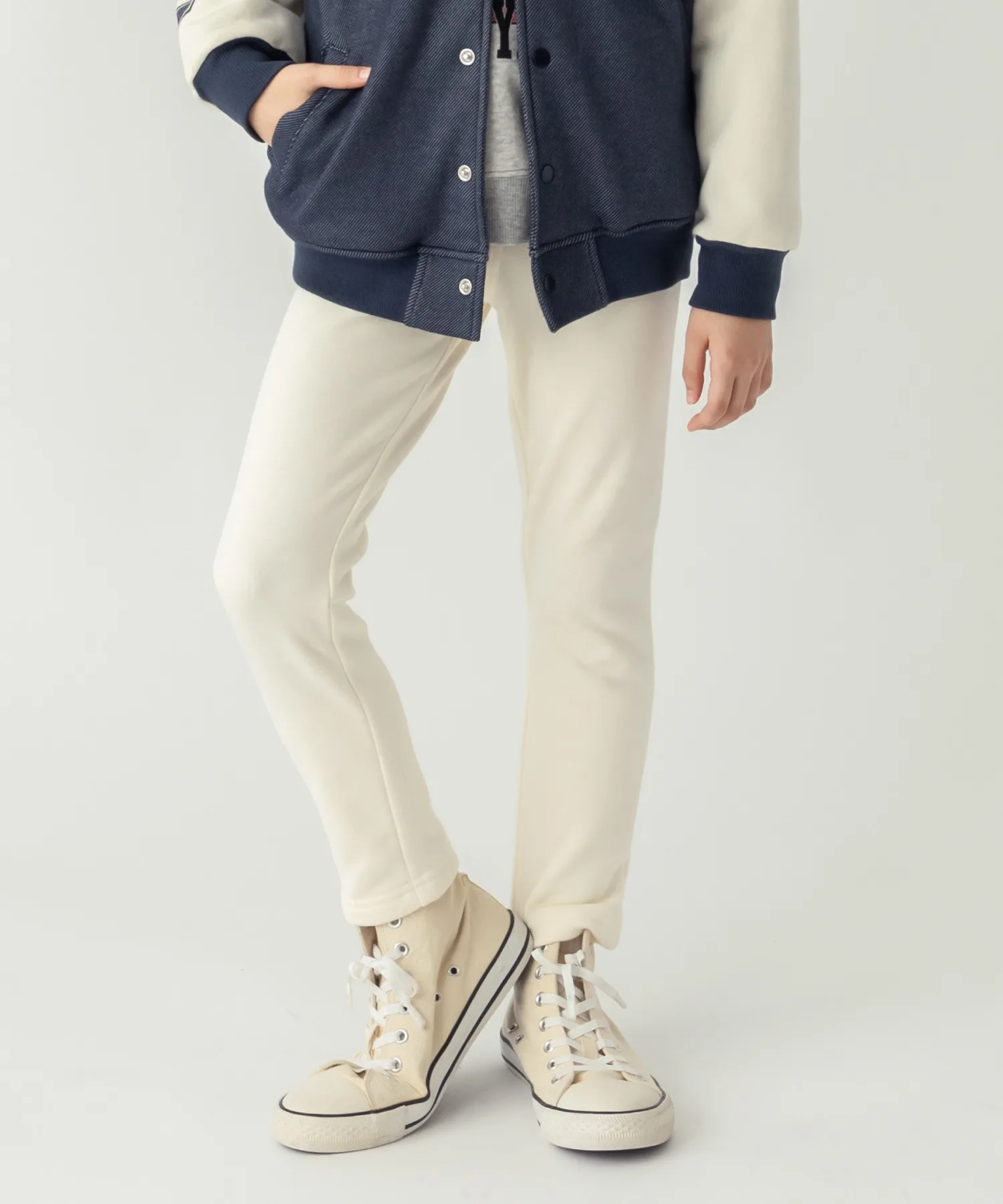 Штаны с флисом внутри ever closet 32630 белые
