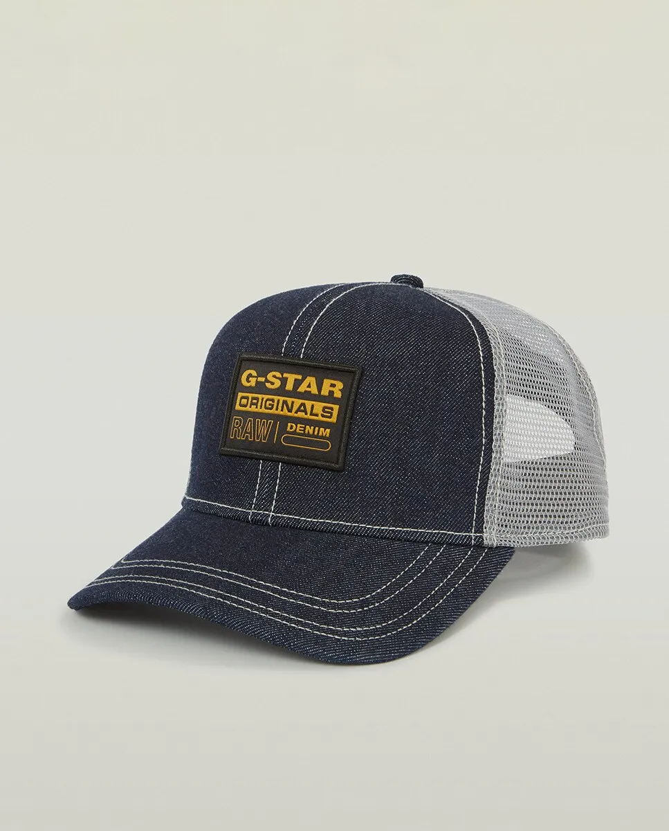 

Мужская кепка из смеси денима и сетчатой ткани G-Star, синий