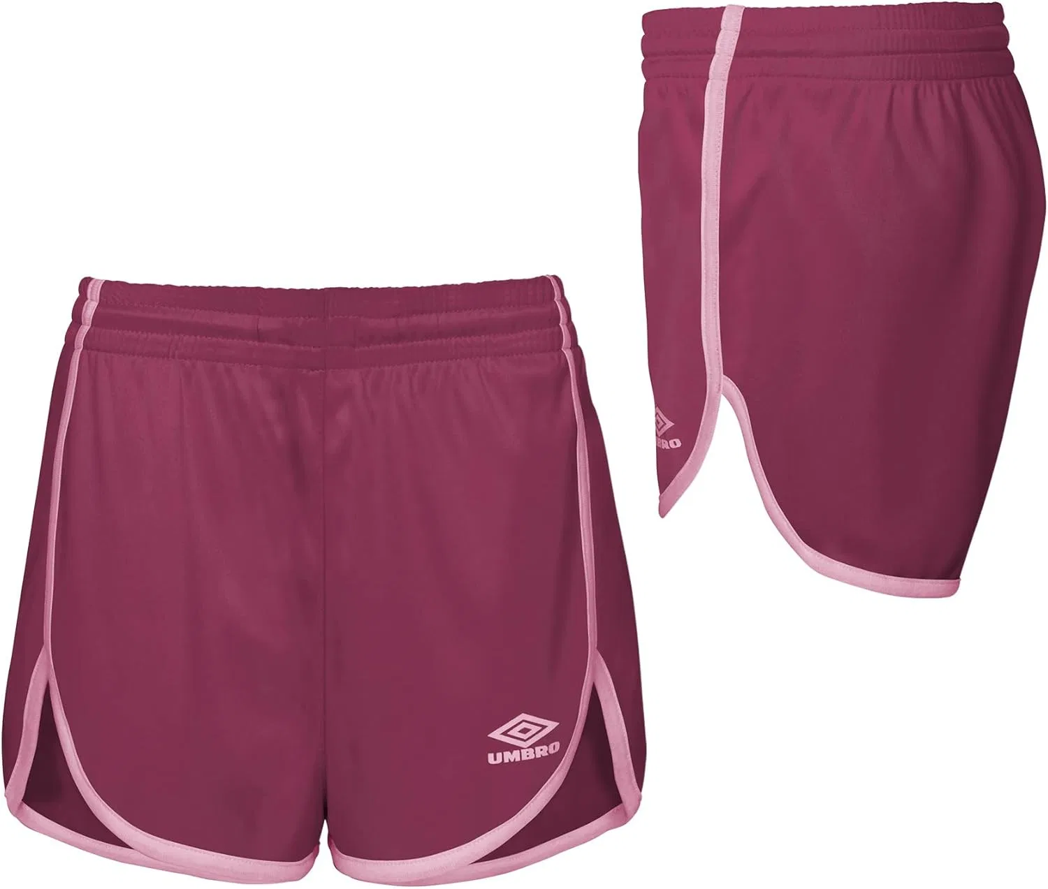 Классические спортивные шорты для девочек Umbro, Orchid Flower/Rosebloom — фото 4