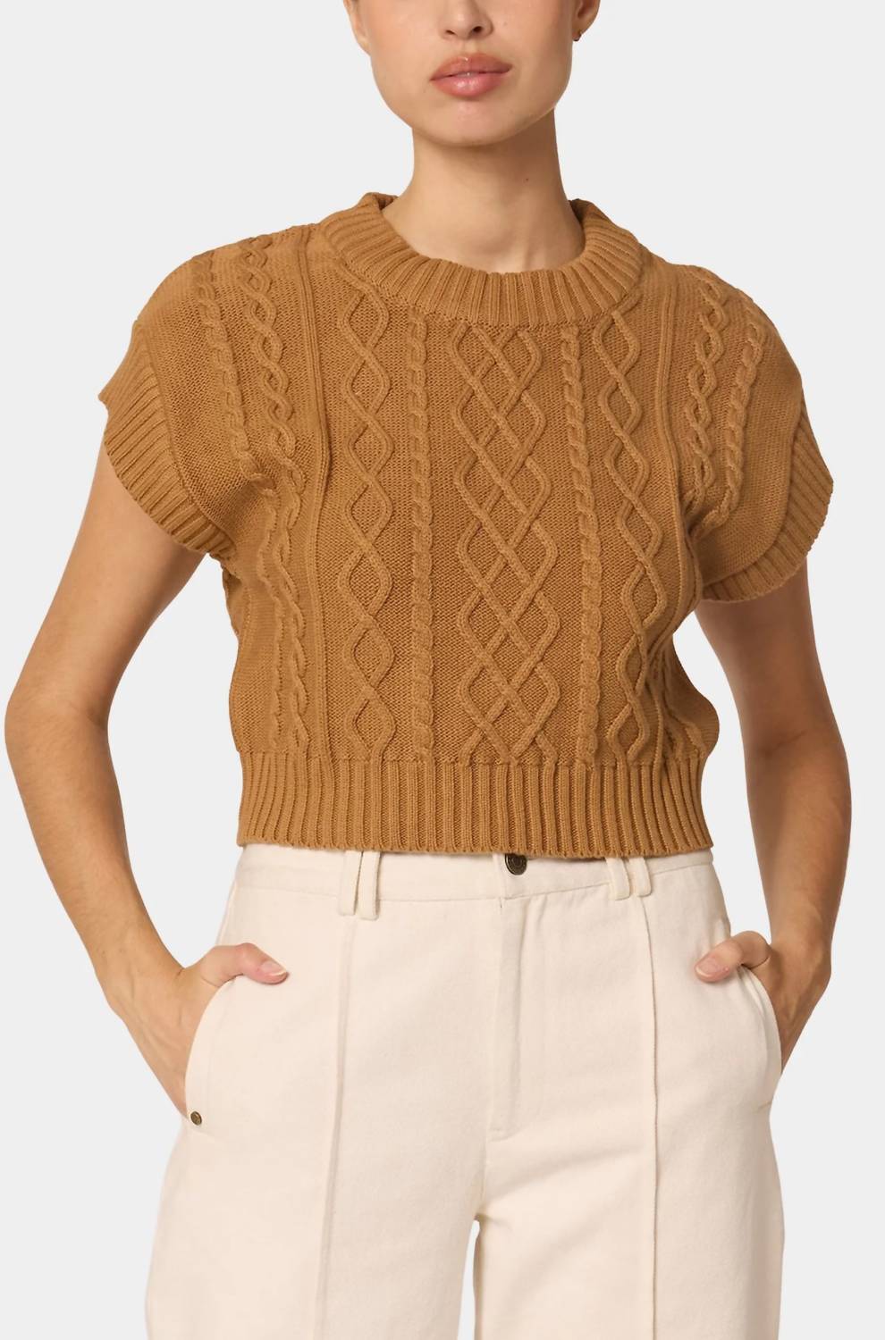 

Cleobella Свитер Gigi бежевого цвета