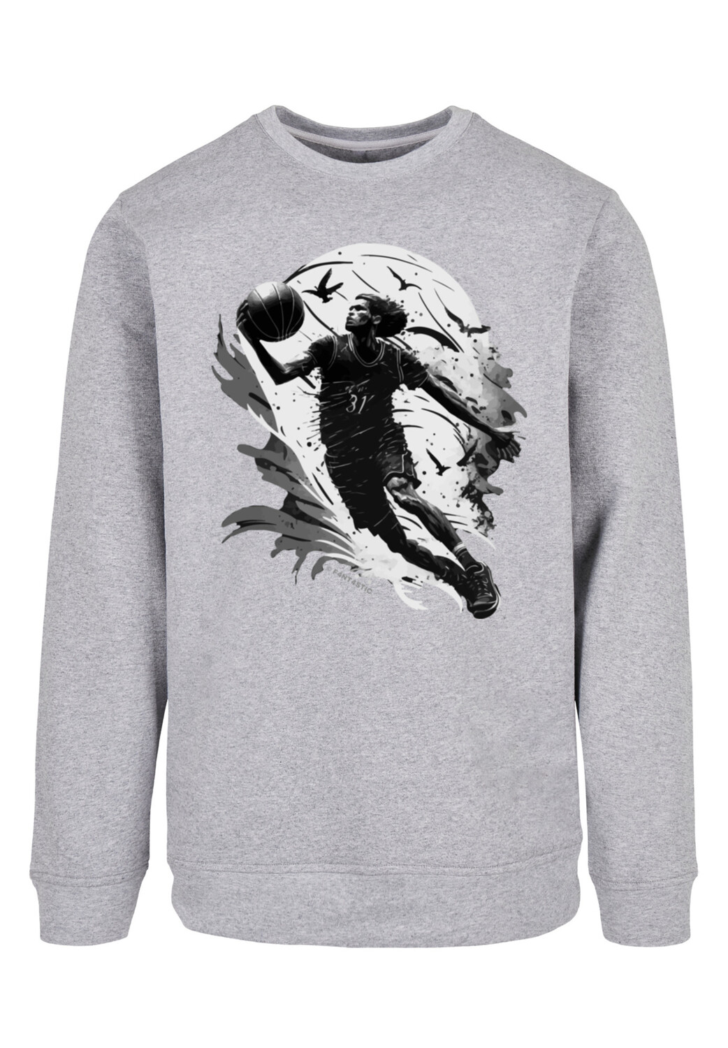 

Пуловер F4NT4STIC Sweatshirt Basketball Spieler, цвет grau meliert