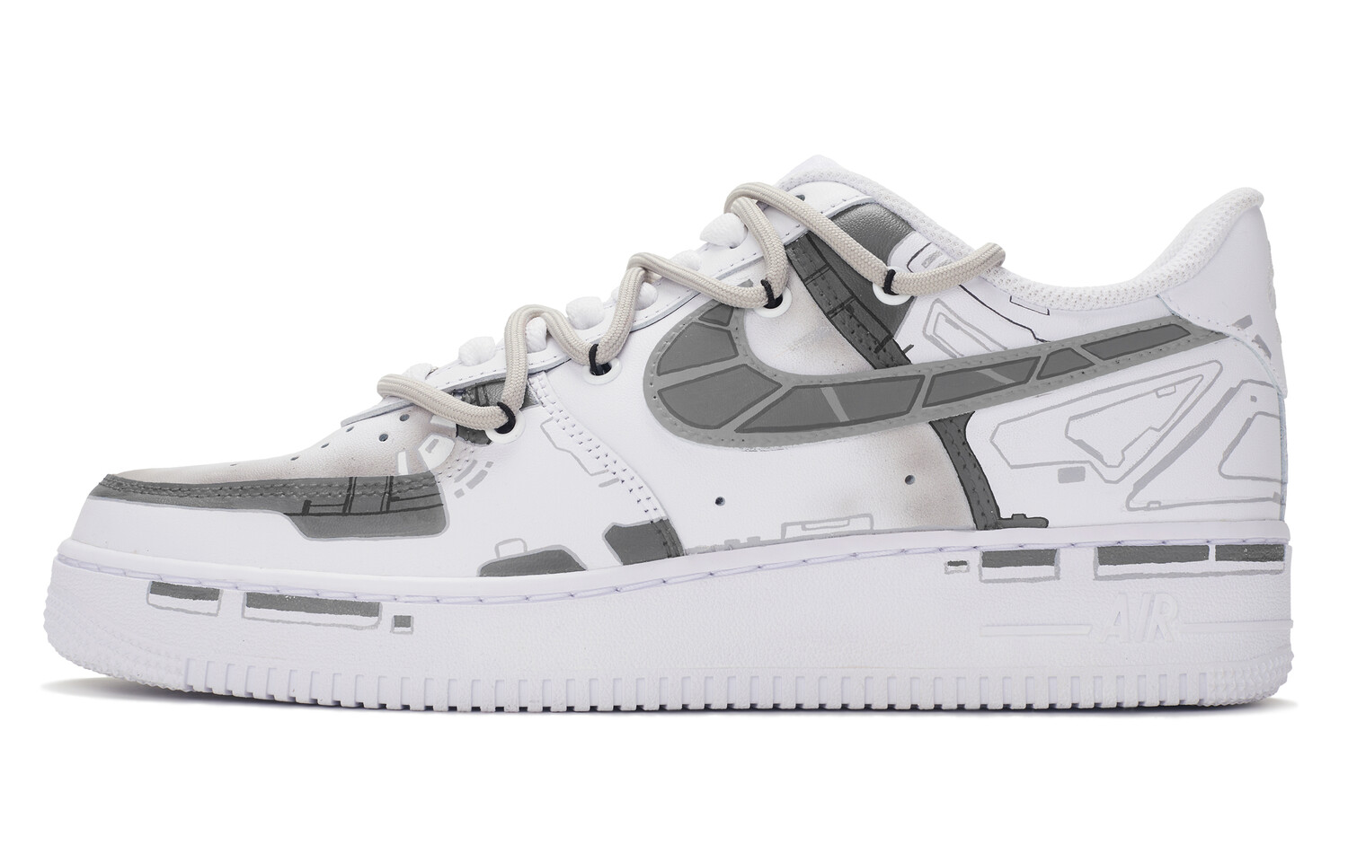 

Кроссовки Nike Air Force 1, белый/серый