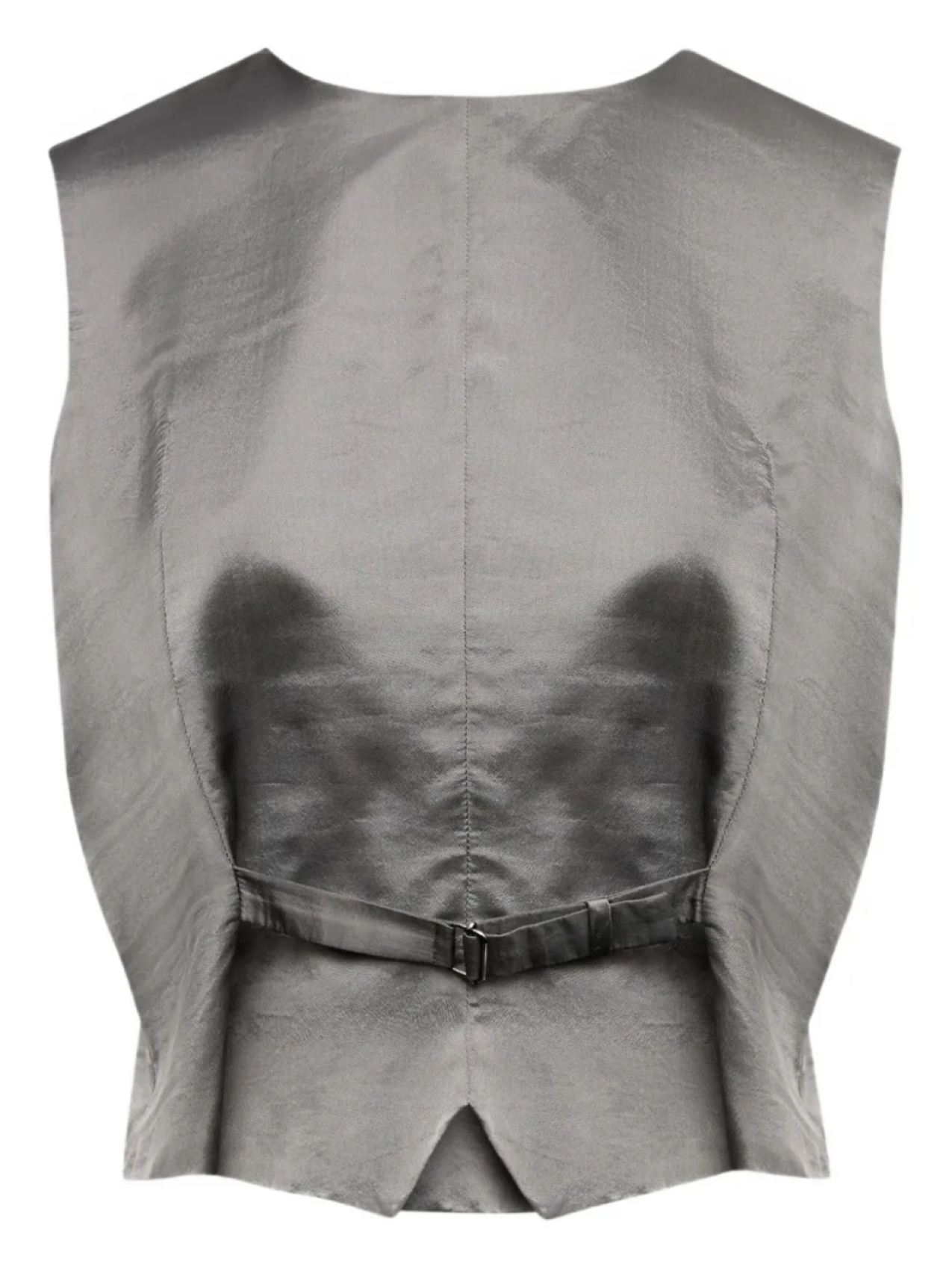 

Жилет с атласной отделкой MM6 Maison Margiela, серый