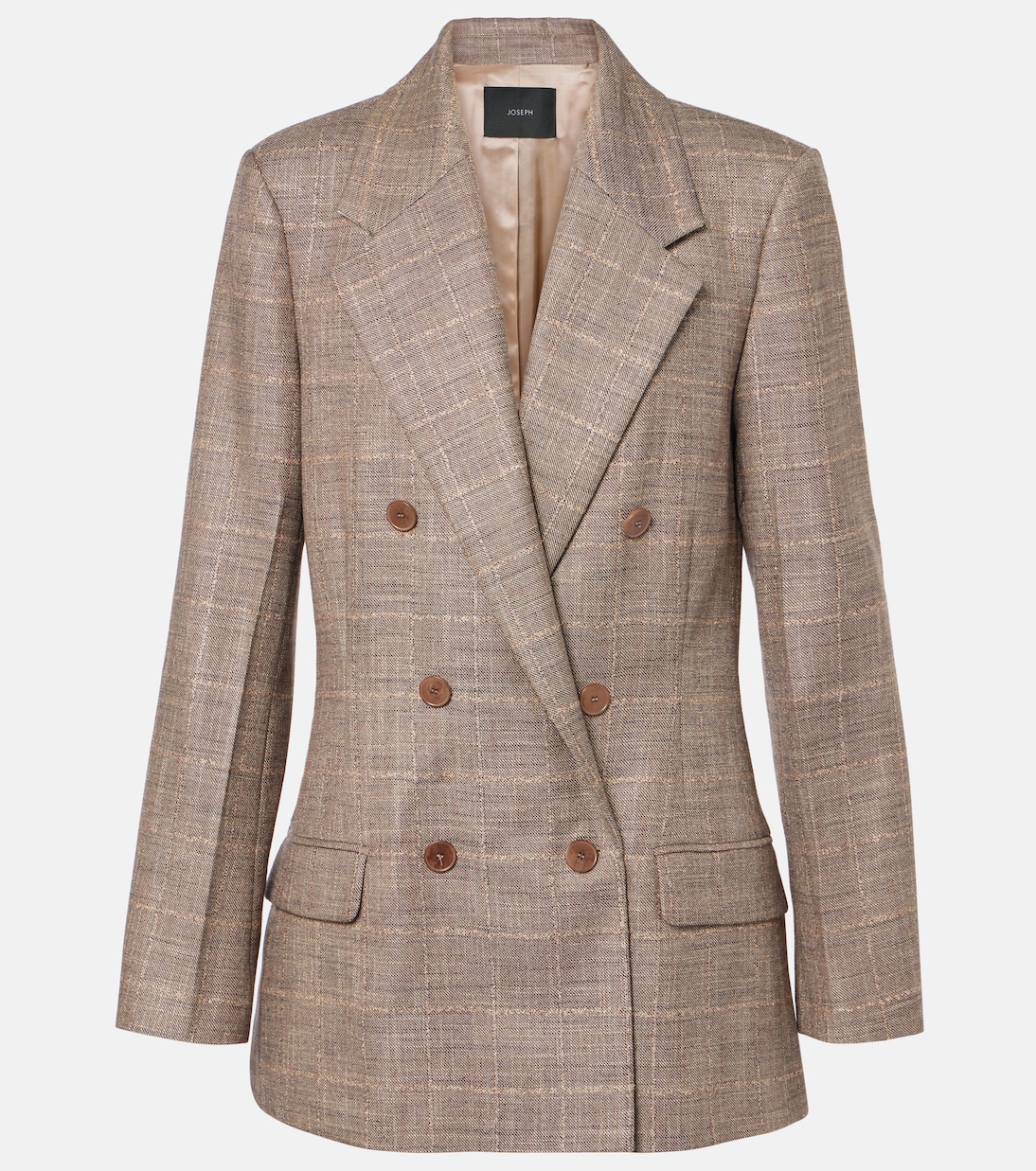 

Пиджак из шерстяной смеси в клетку Castel Joseph, Escargot Mel