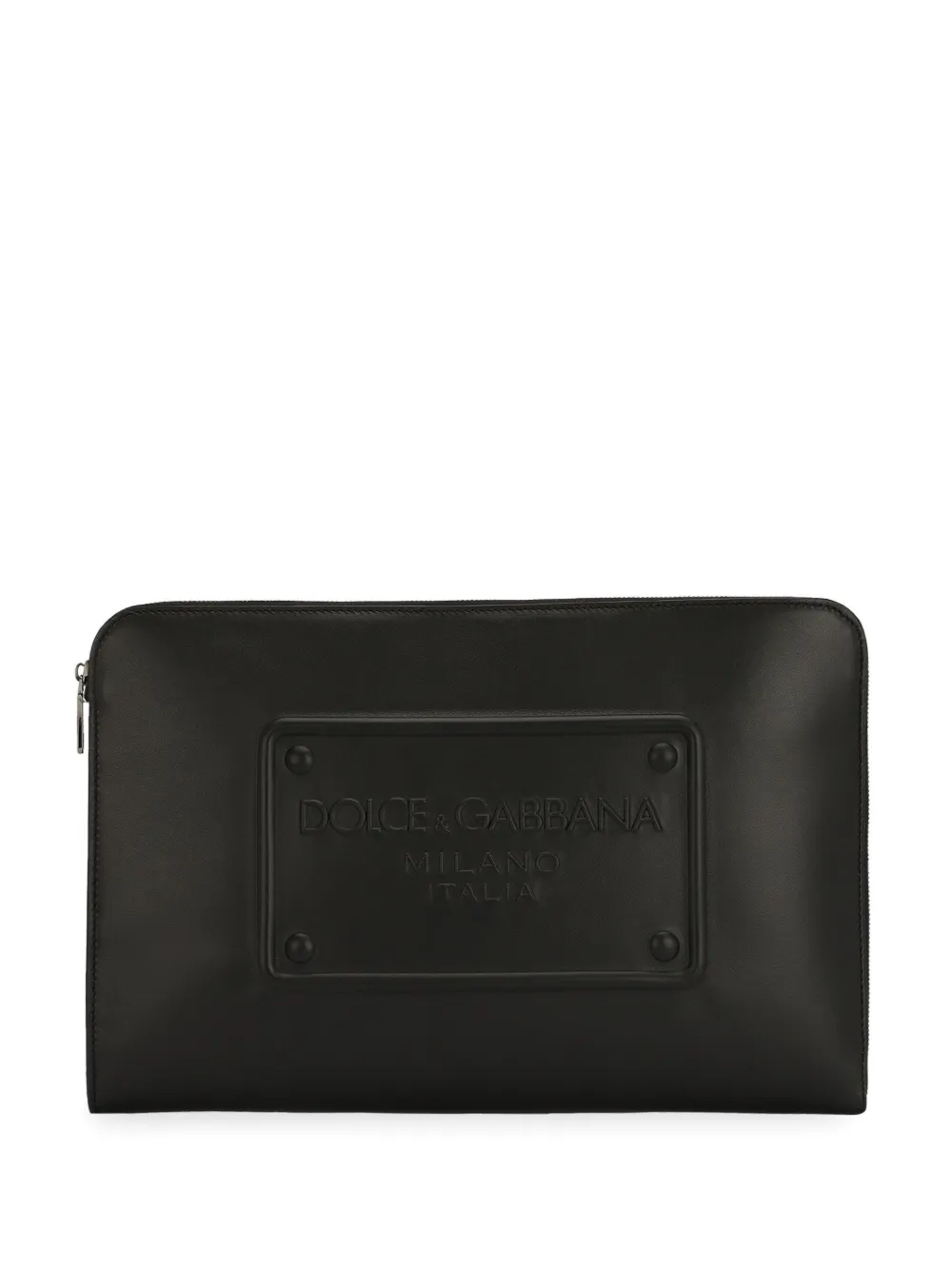 

Клатч с тисненым логотипом DOLCE & GABBANA, черный