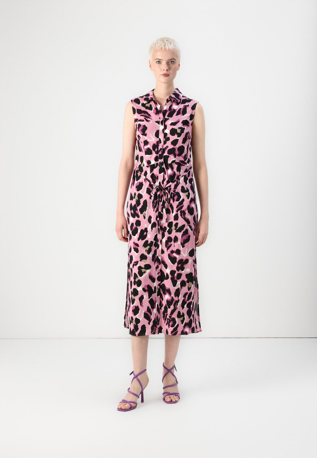

Платье-рубашка SAVANNA LONG DRESS YAS, сиреневый