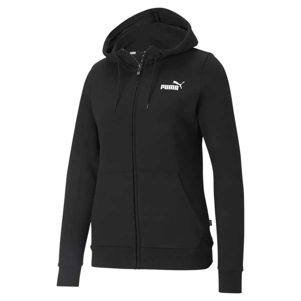 

Толстовка с капюшоном PUMA "ESS SMALL LOGO FULL-ZIP HOODIE FL", цвет Puma Black
