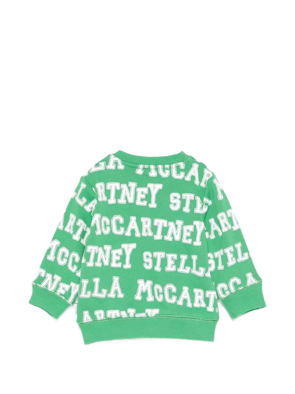 Свитшот с круглым вырезом Stella McCartney Kids, зеленый — фото 2