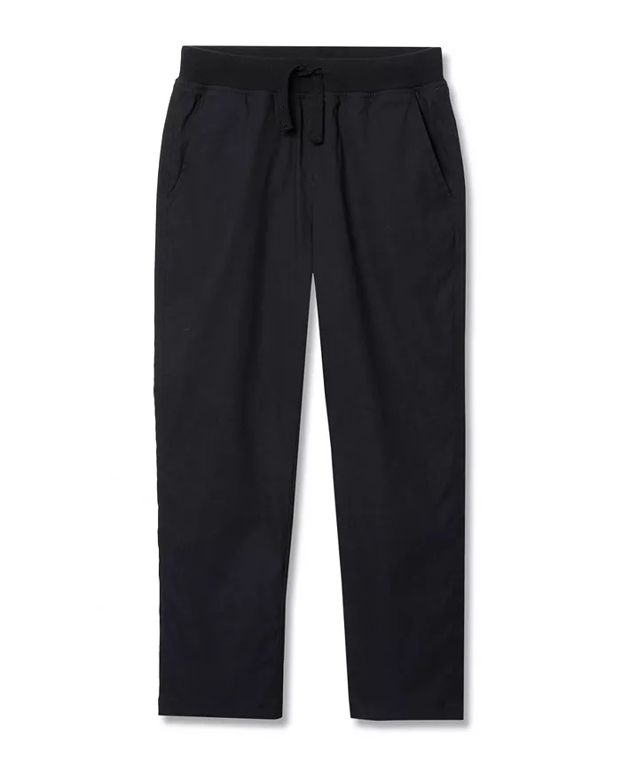 

Брюки-накидки Iron Knee Stretch Jersey с подкладкой для мальчиков Lands' End, черный