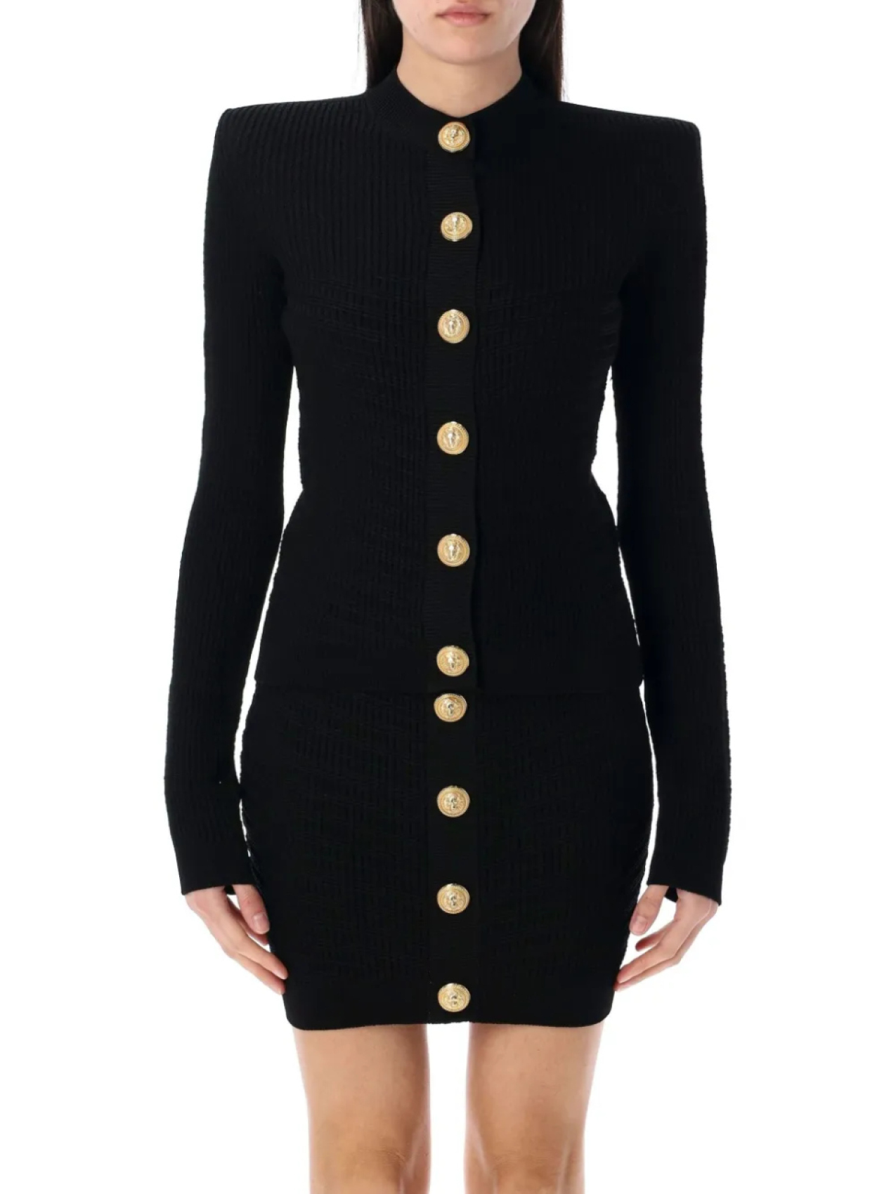 

Кардиган с длинными рукавами Balmain, черный
