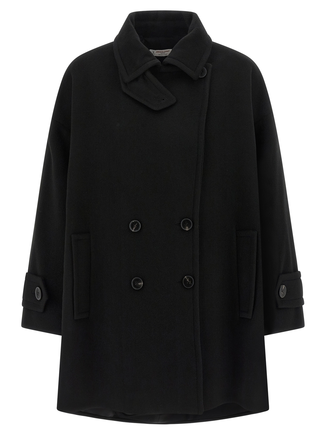 

Двубортный кейп ALBERTO BIANI, черный