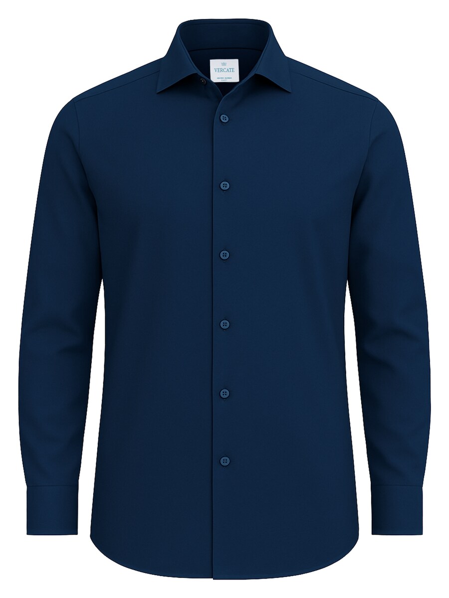 

Рубашка делового кроя Slim Fit Vercate No. 26, темно-синий
