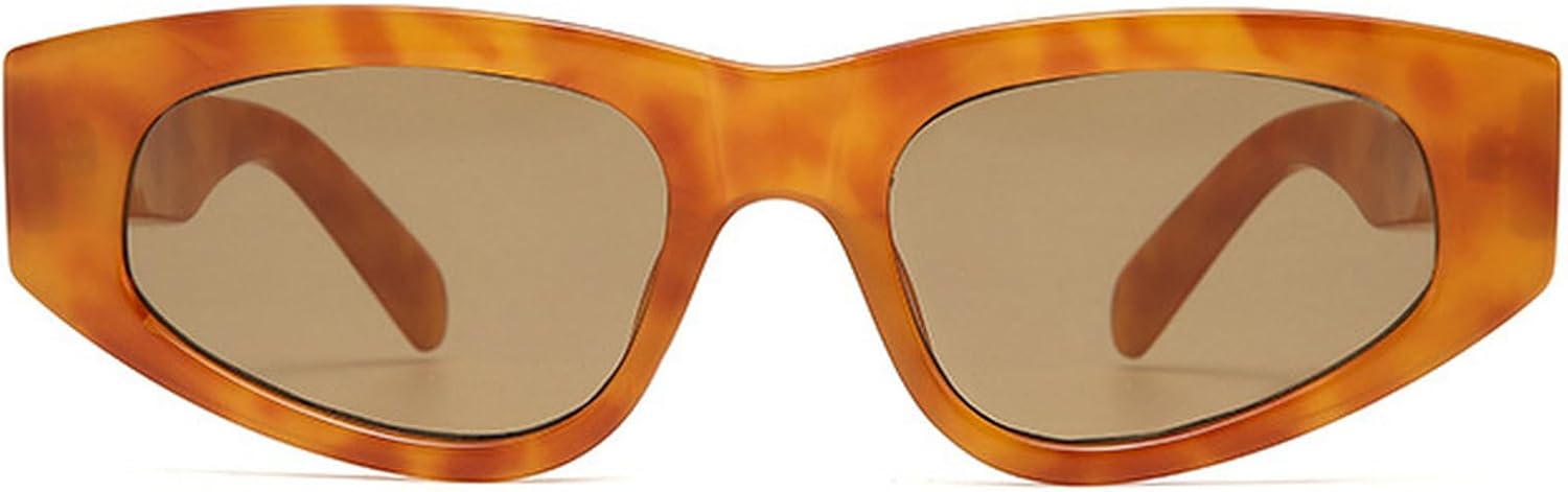 

Винтажные женские солнцезащитные очки «кошачий глаз» в модной маленькой оправе с красным леопардовым принтом, солнцезащитные очки для женщин для активного отдыха и путешествий, защита от ультрафиолета UV400 mincl, Leopard