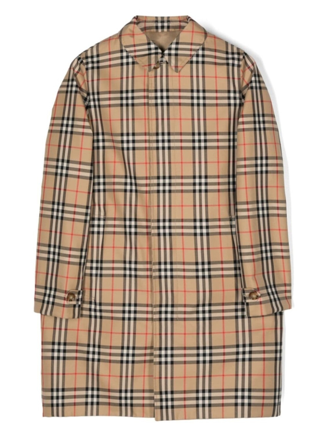 

Двустороннее пальто в клетку House Check Burberry Kids, бежевый